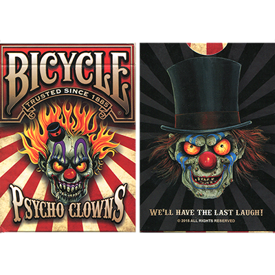 (image for) Bicycle Psycho Clowns Playing Card - Limited Edition